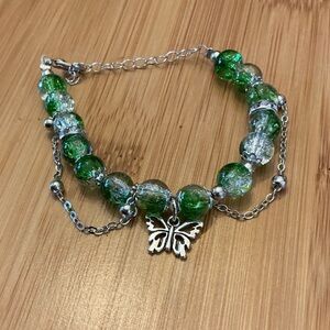 Butterfly bracelet, 7 1/2” adjustable, Brand New!